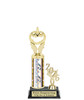 Halloween trophy. Great for your Halloween pageants, events, contests and more Numerous trophy heights available.  Choice of column color