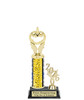 Halloween trophy. Great for your Halloween pageants, events, contests and more Numerous trophy heights available.  Choice of column color
