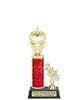 Halloween trophy. Great for your Halloween pageants, events, contests and more Numerous trophy heights available.  Choice of column color