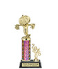 Halloween trophy. Great for your Halloween pageants, events, contests and more Numerous trophy heights available.  Choice of column color