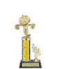 Halloween trophy. Great for your Halloween pageants, events, contests and more Numerous trophy heights available.  Choice of column color