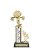 Halloween trophy. Great for your Halloween pageants, events, contests and more Numerous trophy heights available.  Choice of column color