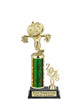 Halloween trophy. Great for your Halloween pageants, events, contests and more Numerous trophy heights available.  Choice of column color
