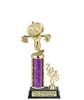 Halloween trophy. Great for your Halloween pageants, events, contests and more Numerous trophy heights available.  Choice of column color