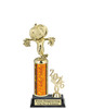 Halloween trophy. Great for your Halloween pageants, events, contests and more Numerous trophy heights available.  Choice of column color