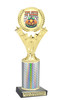Too Cute to Spook trophy. Great for your Halloween pageants, events, contests and more Numerous trophy heights available.  Choice of column color