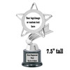Custom trophy 5.5"- 7.5" tall.  Upload your logo or custom artwork for a unique award perfect for any event, contest or gift. 