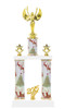 2 Column  Trophy with choice of column color, figure, trophy height and base.  Height starts at 14" TR-2C100-GS-xmas001