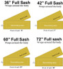 FULL SASH Stock titles  - 4 sash sizes.  Single satin ribbon with year, title and clip art