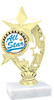 6.5" Star Trophy with choice of numerous activities & sports insert