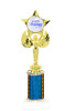 Christmas - Winter themed one column trophy.  Numerous designs, colors and trophy heights available.  Height starts at 10"  (7517)