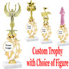  10"-12" Trophy* with your custom logo or art work and choice of figure  (mr200)