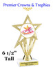 Star and Swirls themed trophy.  Choice of 50+ titles available. (PH30)