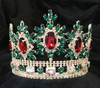 Beautiful 4" crown with adjustable band.  Green, Red, Clear and AB Stones.  (sh-0100)