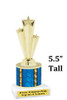 5  1/2" tall trophy with choice of color.  Great for side awards and participation.  (134-g)