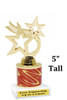 5" tall trophy with choice of color.  Great for side awards and participation.  (190-g)