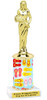 Flip Flop themed trophy.  Choice of trophy height, figure and base.  (001)