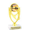 Summer Themed Trophy.  20 art work designs available.  5  3/4" tall  (ph28