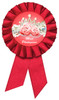 Red Rosette with choice of title
