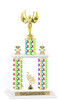 Peace Sign 2-Column trophy.  Numerous trophy heights and figures available  (001)