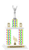 Peace Sign 2-Column trophy.  Numerous trophy heights and figures available  (001)