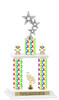 Peace Sign 2-Column trophy.  Numerous trophy heights and figures available  (001)