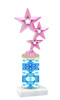 Abstract  pattern  trophy with choice of trophy height and figure (002)