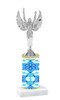 Abstract  pattern  trophy with choice of trophy height and figure (002)