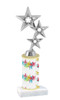 Butterfly pattern  trophy with choice of trophy height and figure (003)