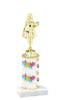 Butterfly pattern  trophy with choice of trophy height and figure (003)