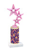  Abstract  pattern  trophy with choice of trophy height and figure (009