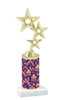 Abstract  pattern  trophy with choice of trophy height and figure (009