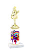 Abstract  pattern  trophy with choice of trophy height and figure (012