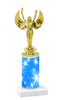 Starburst  pattern  trophy with choice of trophy height and figure (023