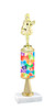 Heart Balloons  pattern  trophy with choice of trophy height and figure (032stem