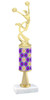 Abstract  pattern  trophy with choice of trophy height and figure (041stem