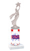 USA theme trophy with silver figure.  Numerous trophy heights and choice of silver figure.