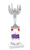 USA theme trophy with silver figure.  Numerous trophy heights and choice of silver figure.