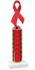 Awareness Ribbon Trophy with column.  Numerous Ribbon Colors,  trophy heights and column colors available.