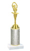 Glitter Column trophy with choice of glitter color, trophy height and base.  (9526)