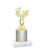 Glitter Column trophy with choice of glitter color.  5  1/2"  tall - great for side awards, participation and more!  1st