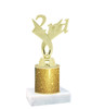 Glitter Column trophy with choice of glitter color.  5  1/2"  tall - great for side awards, participation and more!  2nd