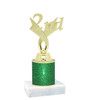 Glitter Column trophy with choice of glitter color.  5  1/2"  tall - great for side awards, participation and more!  2nd