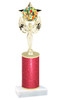 School theme  Glitter Column trophy with choice of glitter color, trophy height and base.  (MF1080) 4