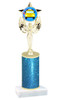 School theme  Glitter Column trophy with choice of glitter color, trophy height and base.  (MF1080) 6