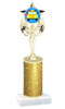 School theme  Glitter Column trophy with choice of glitter color, trophy height and base.  (MF1080) 6