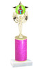 School theme  Glitter Column trophy with choice of glitter color, trophy height and base.  (MF1080) 7
