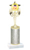 School theme  Glitter Column trophy with choice of glitter color, trophy height and base.  (MF1080) 8