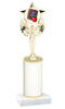 School theme  Glitter Column trophy with choice of glitter color, trophy height and base.  (MF1080) 10