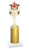 School theme  Glitter Column trophy with choice of glitter color, trophy height and base.  (MF1080) 12